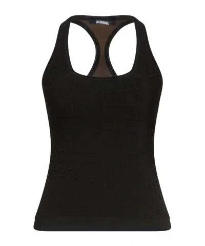 Jacquemus Sleeveless Top In Black