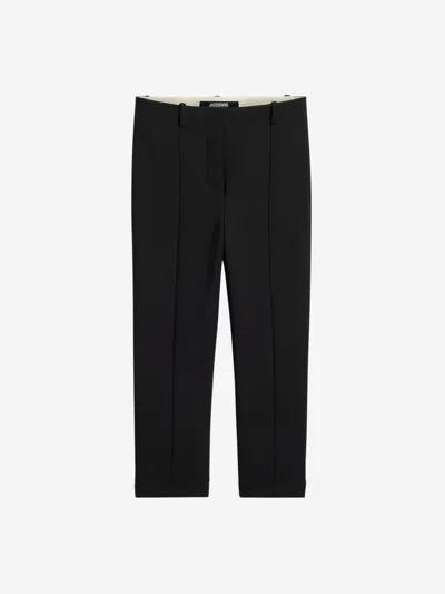 Jacquemus Slim Capri Pants In Black