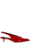 Jacquemus Cubisto 35 Slingback Pumps In Red
