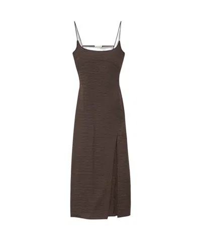 Jacquemus Sling Dress In Brown