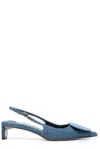 Jacquemus Les Slingbacks Duelo 40mm Pumps In Blue