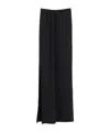 Jacquemus Floor-length Black Skirt With Subtle Side Slit In Black