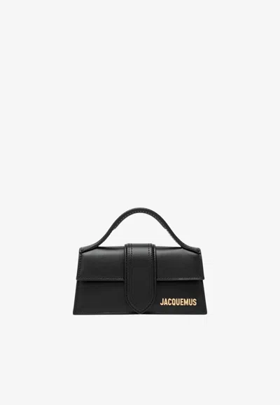Jacquemus Small Bambino Leather Handbag In Black