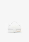 Jacquemus Small Bambino Leather Shoulder Bag In White