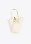 Jacquemus Structured Tote Bag With Detachable Shoulder Strap In Ivory