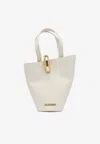Jacquemus Structured Shoulder Bag Detachable Strap In White