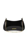 Jacquemus Ex 24hbaw00404ac18a01 Le Petit Bisou Chaine Shoulder Bags Black In Black