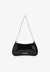 Jacquemus Ex 24hbaw00404ac18a01 Le Petit Bisou Chaine Shoulder Bags Black In Black