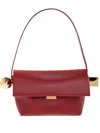 Jacquemus Spherical Embellishment Shoulder Bag With Top Handle In Red