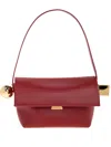 Jacquemus Small Le Rond Carré Shoulder Bag In Red