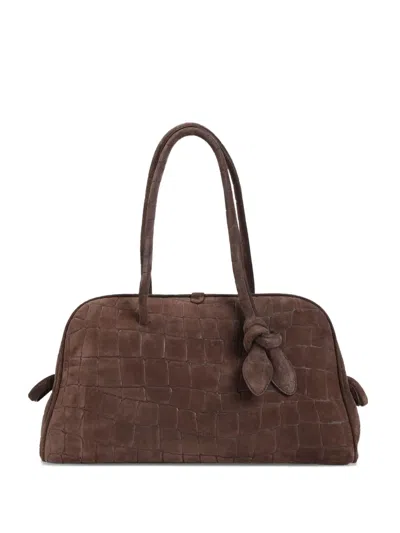 Jacquemus Small Le Turismo Bowling Bag In Brown