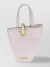 Jacquemus La Bambola Small Bucket Bag In Neutral