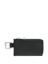 Jacquemus Le Porte-zippé Cuerda Cardholder In Calfskin Leather In Black