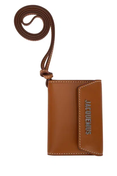 Jacquemus Adjustable Strap Pocket Wallet In Lightbrown2