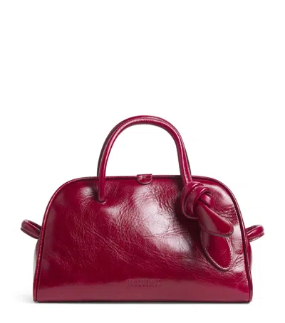 JACQUEMUS SMALL LEATHER TURISMO TOP-HANDLE BAG
