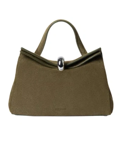 Jacquemus Small Logo Single-shoulder Bag In Green
