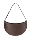 Jacquemus Small Oval Embossed-logo Shoulder Bag In Brown