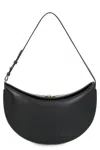 Jacquemus Small Ovalo Bag In Black Leather In Black
