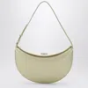 Jacquemus Small Ovalo Leather Bag In Dusty Yellow Women In Green