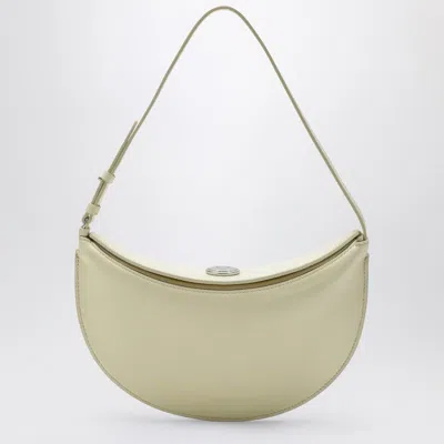 JACQUEMUS JACQUEMUS SMALL OVALO LEATHER BAG IN DUSTY YELLOW