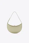Jacquemus Small Ovalo Leather Bag In Dusty Yellow Women In Yellow