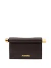 Jacquemus Small 'rond Carré' Clutch Bag  In Black