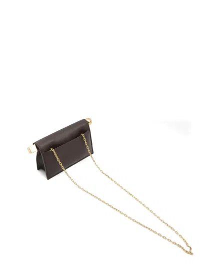Jacquemus Small Rond Carré Clutch In Brown