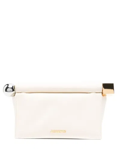 Jacquemus Small Rond Carré Metallic-sphere Clutch