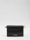 Jacquemus Small Rond Carré Pouch In Black