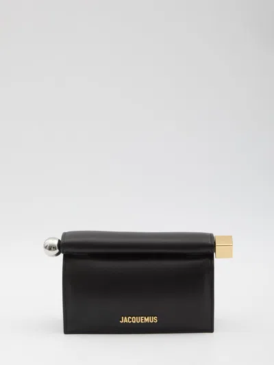 Jacquemus Small Rond Carré Pouch In Black