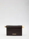 Jacquemus Small Rond Carré Pouch In Brown