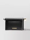 Jacquemus Pochette Rond Negro Esfera Cubo Logo In Black