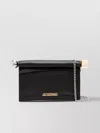 Jacquemus Pochette Rond Negro Esfera Cubo Logo In Black