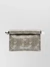 Jacquemus La Petit Pochette Rond Snakeskin-embossed Clutch Bag