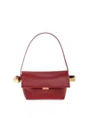 Jacquemus Spherical Embellishment Shoulder Bag With Top Handle In Red