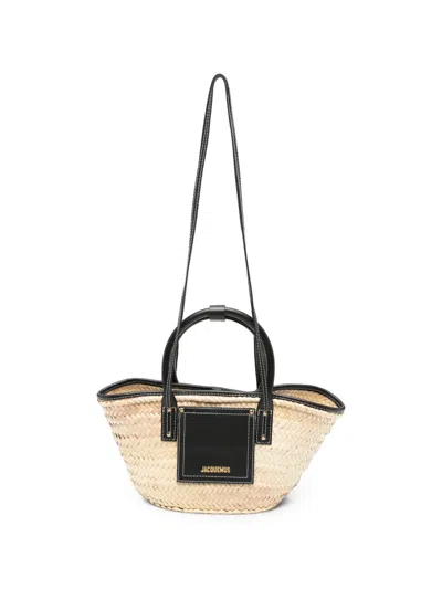 Pre-owned Jacquemus Small Soli Basket Bag In Neutrals