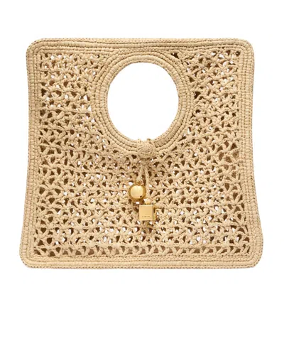 Jacquemus Small Square Tote In Brown