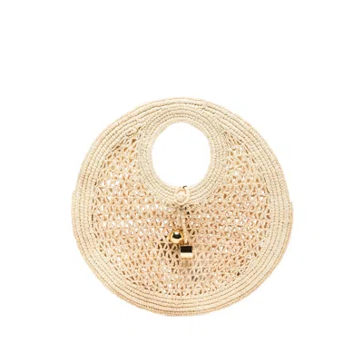 Jacquemus Small The Spiaggia Raffia Tote Bag In Neutral