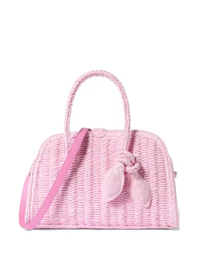 Jacquemus The Small Raffia Turismo In Animal Print