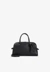 Jacquemus Small Turismo Grained Leather Top Handle Bag In Black