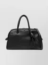 Jacquemus Le Petit Turismo Leather Top Handle Bag In Black
