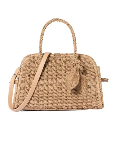 Jacquemus The Small Raffia Turismo In Brown