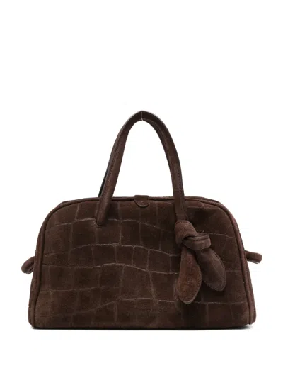 Pre-owned Jacquemus Small Turismo Tote Bag In Brown