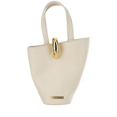 JACQUEMUS SMOOTH LEATHER SHOULDER BAG