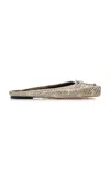 Jacquemus Snake-effect Leather Ballet Mules In Animal