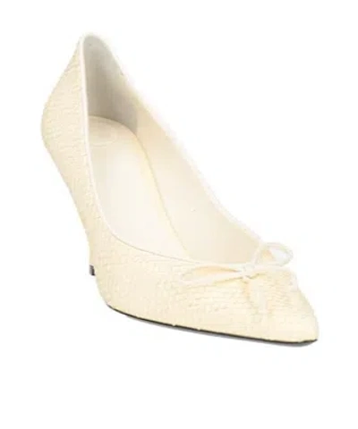 Jacquemus Snake Print High Heels In White