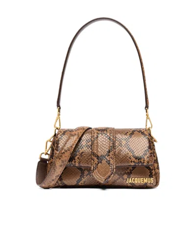 JACQUEMUS JACQUEMUS SNAKE SKIN SHOULDER BAG