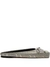Jacquemus Les Mules Plates Ballet In Transparent