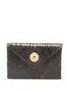 Jacquemus Snakeskin-effect Wallet In Brown