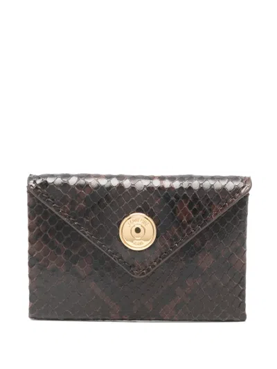 Jacquemus Snakeskin-effect Wallet In Brown